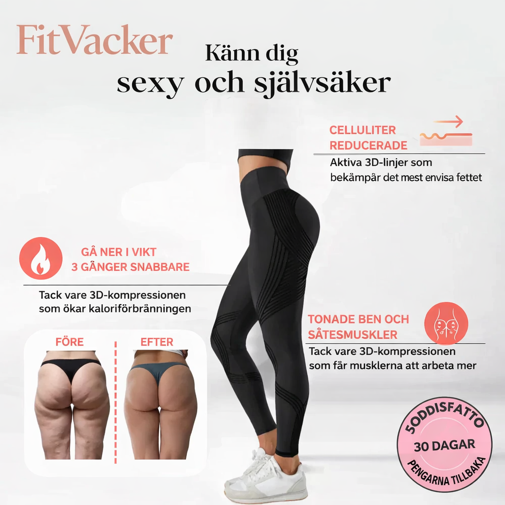Fitvacker 3D-leggings – Forma din silhuett utan ansträngning